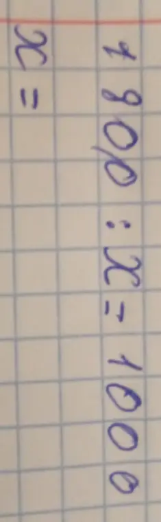 Реши уравнение x : 190 = 1000