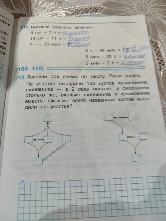 Реши задачу про кусты: крыжовника 130 кустов, шиповника в 2 раза меньше, а смородины столько же, сколько шиповника и крыжовника вместе. Сколько всего кустов высадили на участке?