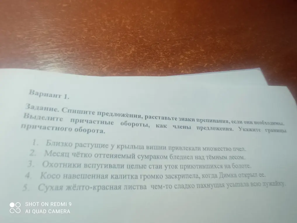 Спиши предложения, расставь знаки препинания, выдели причастные обороты, как члены предложения. Укажи границы причастного оборота.
