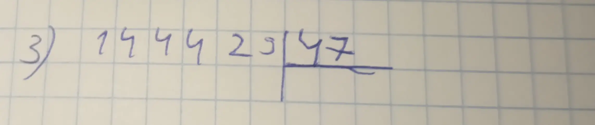Раздели столбиком 14442 на 47