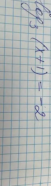 Реши уравнение log_3(x+1) = 2