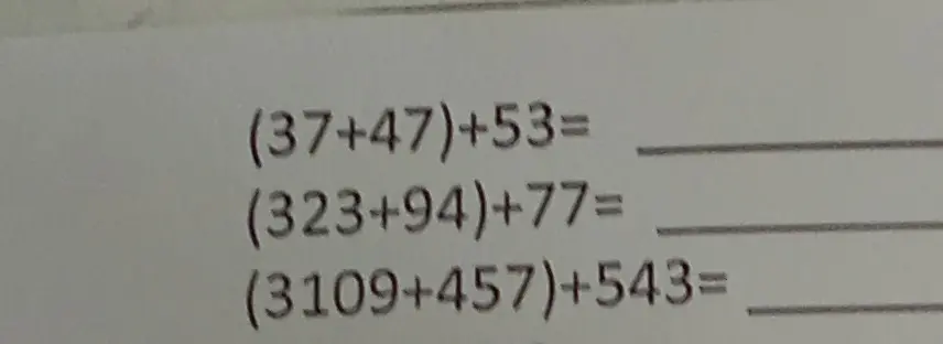 Вычисли (37+47)+53=