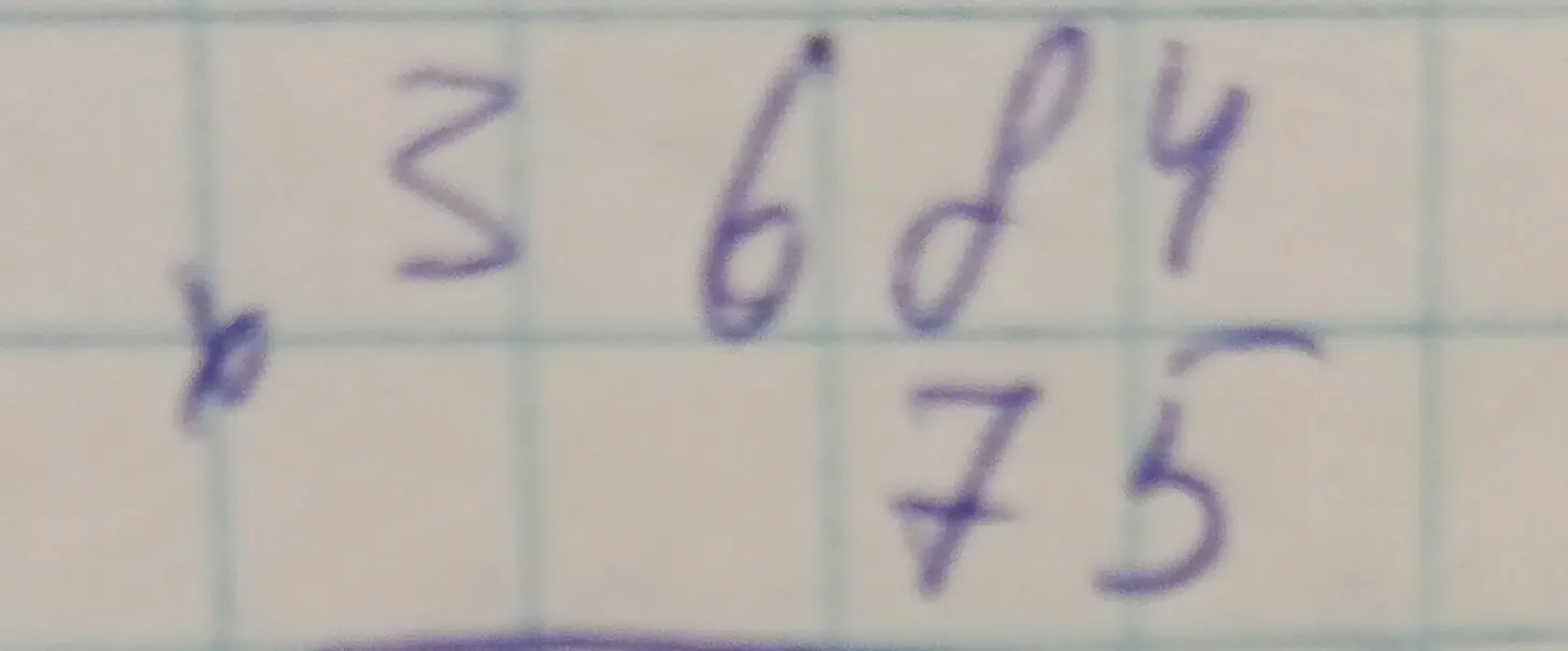 Реши пример на сложение столбиком: 3684 + 75