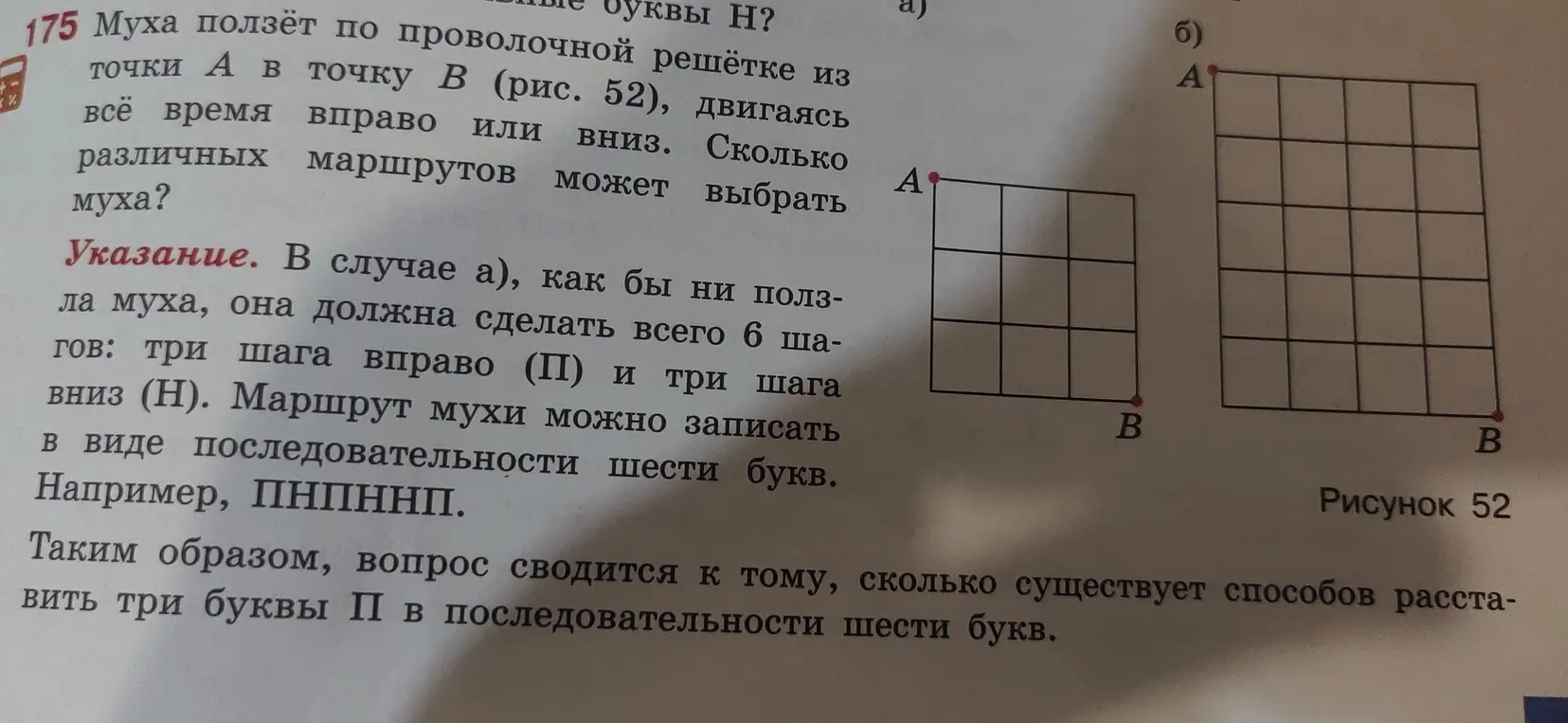 Вычисли количество различных маршрутов, которые может выбрать муха.