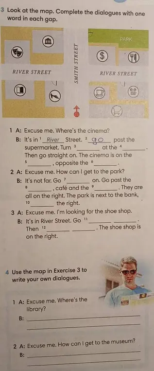 Выполни упражнения 3 и 4.