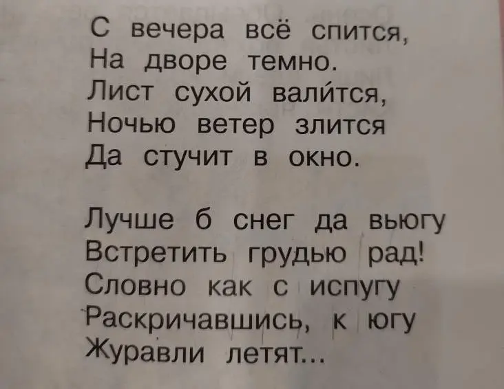 Определи основные образы и тему стихотворения.
