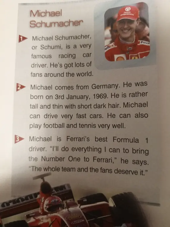 Предоставь текст о Michael Schumacher