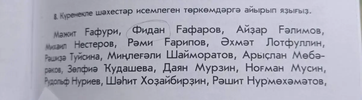 Раздели имена известные личности на группы.