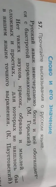 Прочитай высказывания о русском языке.