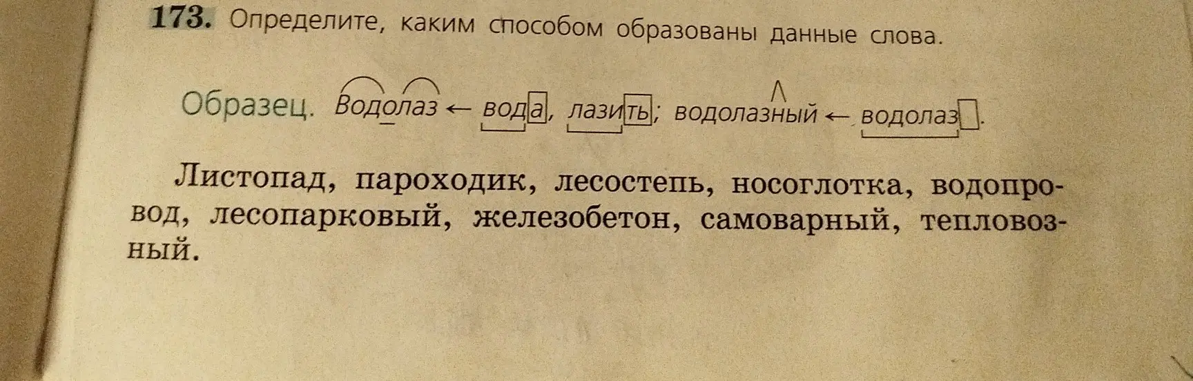Определи, каким способом образованы данные слова.
