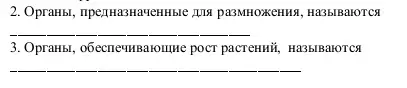 Ответь, как называются органы, предназначенные для размножения, и органы, обеспечивающие рост растений.