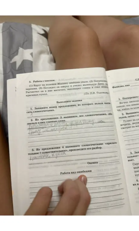 Реши вопросы к тексту 1, 2, 3