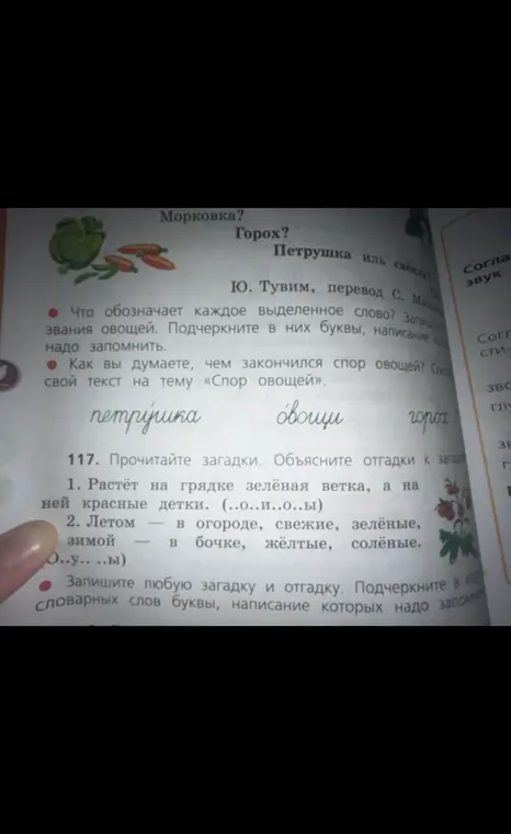 Прочитай загадки и объясни отгадки к загадкам.