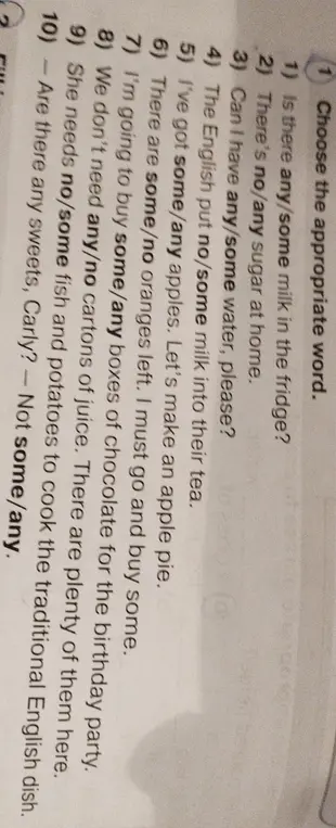 Выбери подходящее слово в предложениях.