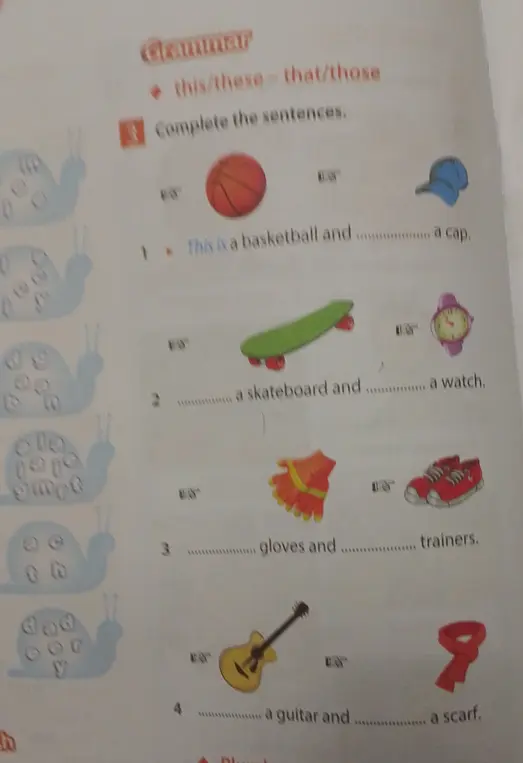 Заполни пропуски, используя that/those.