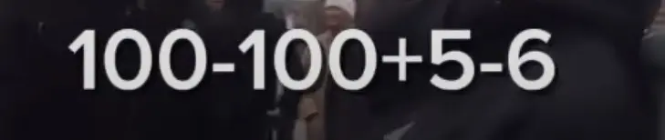 Реши пример 100-100+5-6