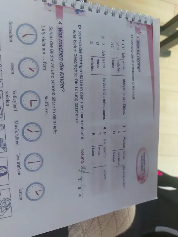 Выполни упражнения 3 и 4 по немецкому языку