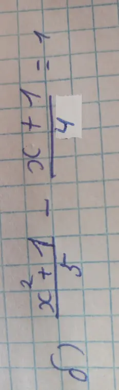Реши уравнение (x²+7)/3 = (x+7)/4 - 1