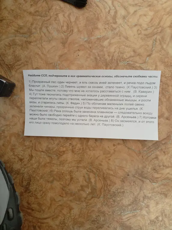 Найди сложносочинённые предложения, подчеркни в них грамматические основы, обозначь скобками части.