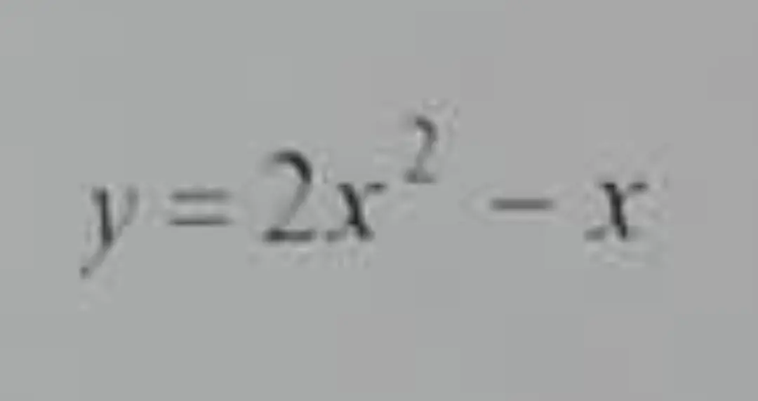 Изобрази график функции y=2x^2-x