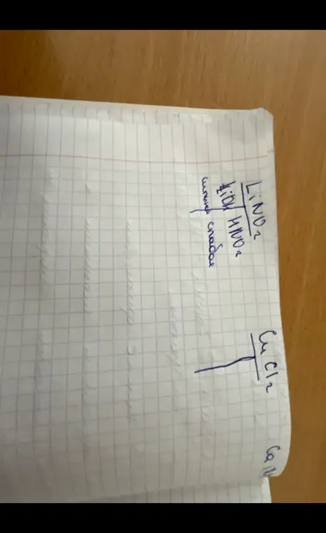 Напиши уравнения реакций: LiNO2 + H2O и CuCl2 + Ca(OH)2