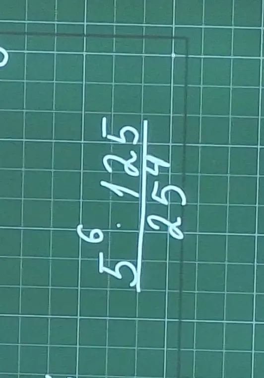 Выполни деление 5.125 на 254