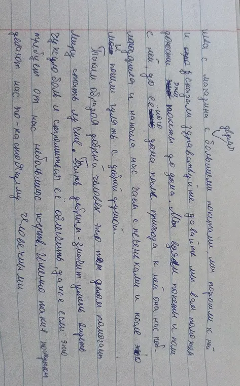Выполни работу над ошибками в тексте.