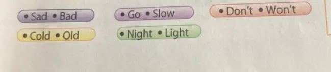 Придумай стих со словами: Sad, Bad, Cold, Old, Don't, Won't, Go, Slow, Night, Light.