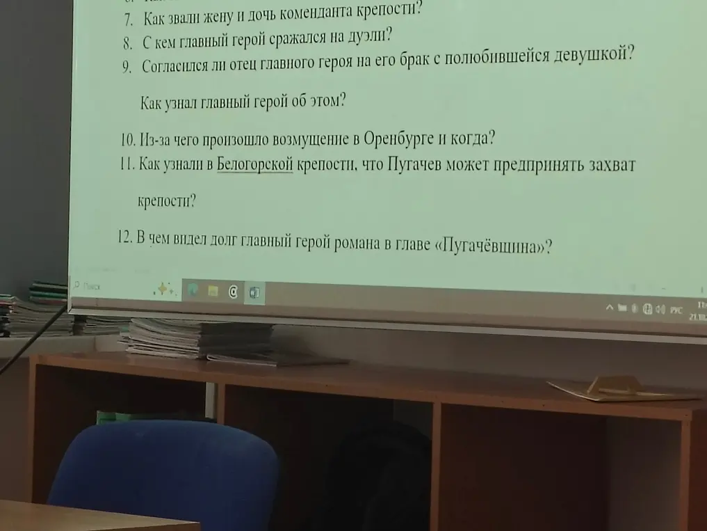 Ответь на вопросы по роману «Капитанская дочка».