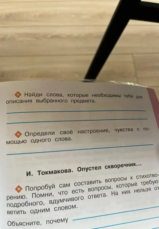Найди слова, которые необходимы тебе для описания выбранного предмета.
