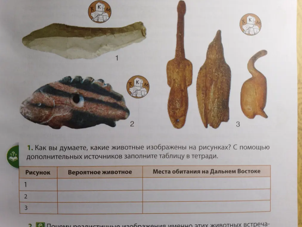 Определи, какие животные изображены на рисунках, и укажи места их обитания на Дальнем Востоке.