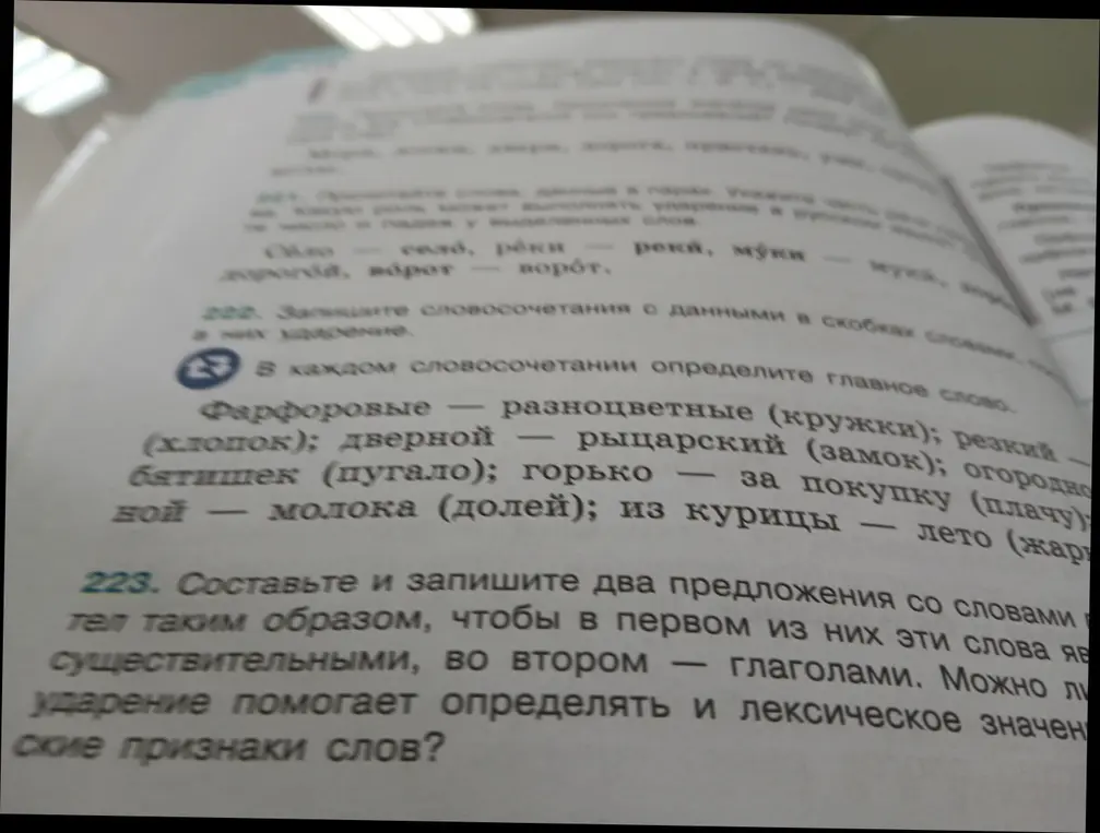 В каждом словосочетании определи главное слово и составь и запиши два предложения со словами так, чтобы в первом из них эти слова являлись существительными, а во втором — глаголами.