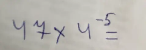 Упрости выражение 4y*y^(-5)