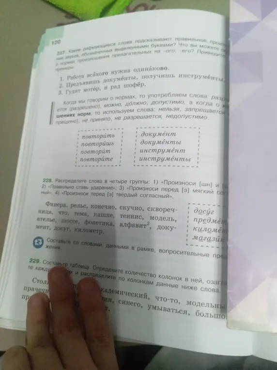 Определи, какие рифмующиеся слова подсказывают правильное произношение звуков, обозначенных выделенными буквами, что ты можешь сказать о нормах произношения прилагательных на -ого, -его, и приведи примеры, распредели слова в четыре группы, составь таблицу, определи количество колонок в ней, озаглавь их и распредели по колонкам данные ниже слова.