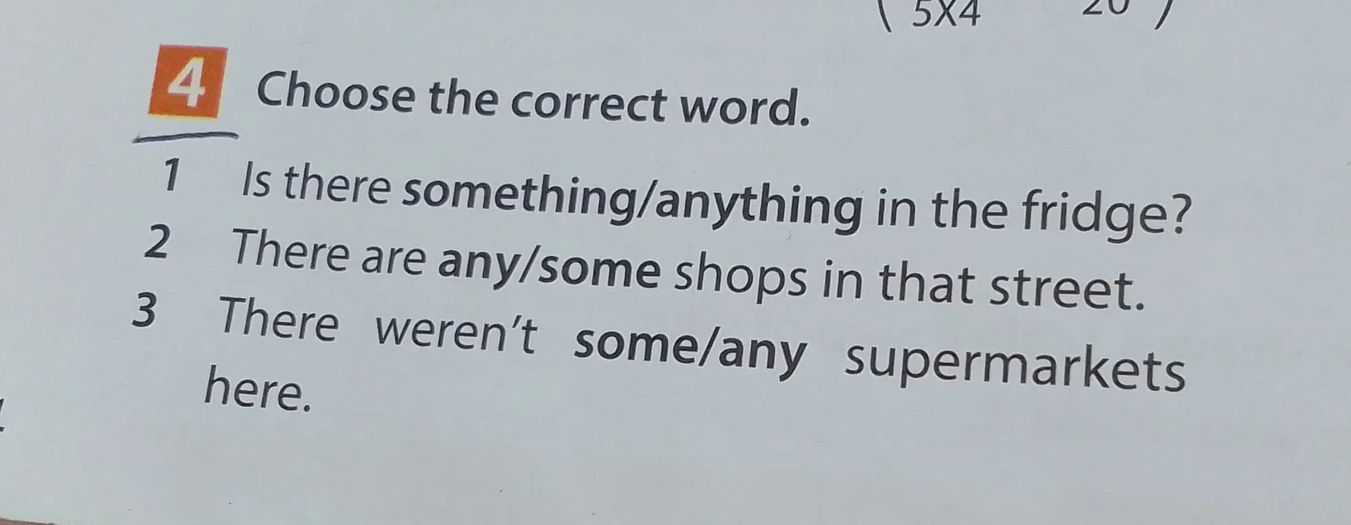 Выбери правильное слово в предложениях: 1. Is there something/anything in the fridge?