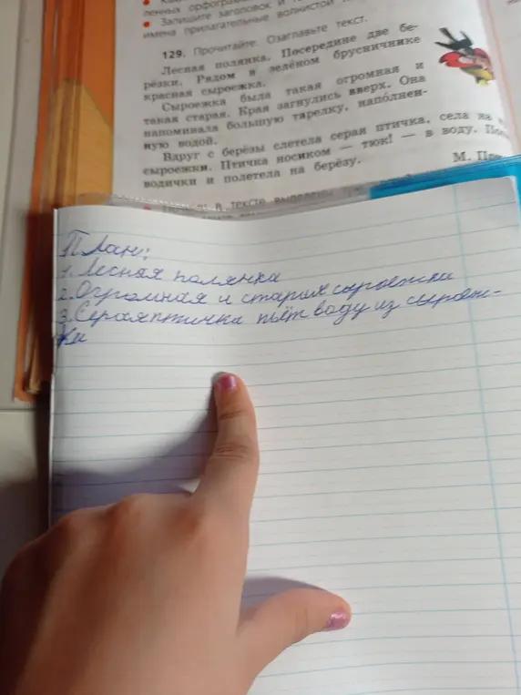 Составь план к тексту