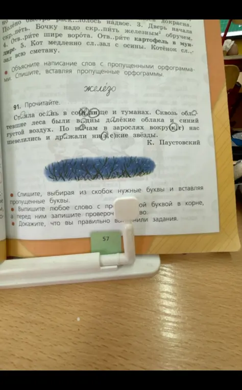 Спиши текст, выбирая из скобок нужные буквы. Выпиши слово с проверяемой гласной и подбери проверочное. Докажи, что правильно выполнил(а) задания.