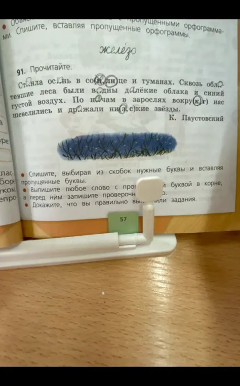 Вставь пропущенные буквы и докажи, что правильно выполнил задание.
