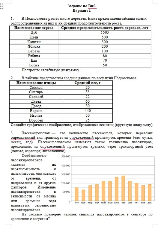 Построй столбчатую диаграмму, круговую диаграмму и посчитай, на сколько снизился пассажиропоток.
