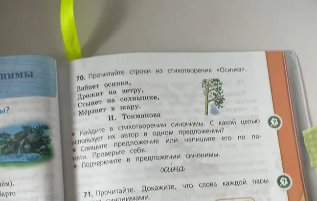 Найди в стихотворении синонимы и объясни, с какой целью их использует автор.