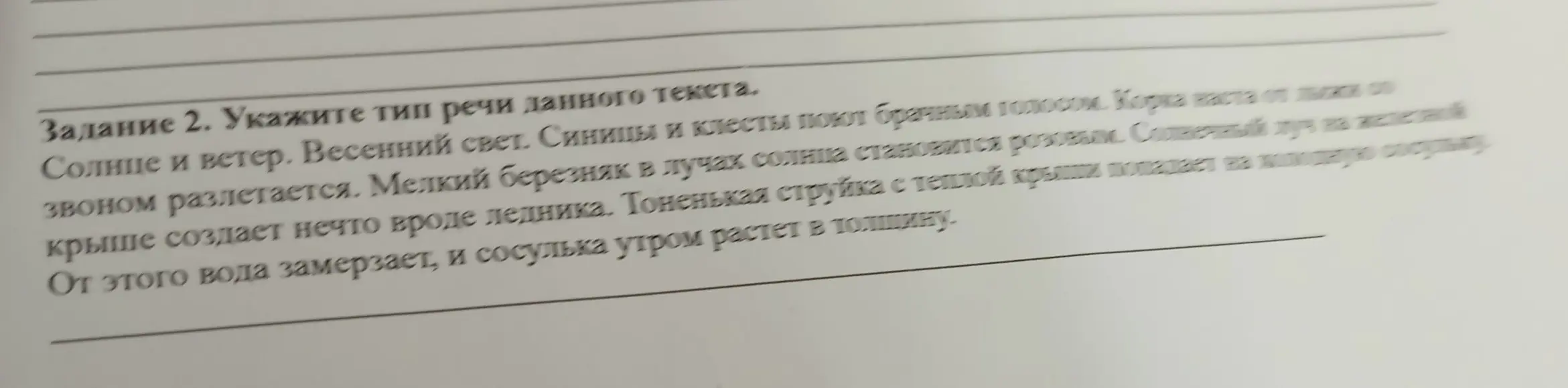 Укажи тип речи данного текста.
