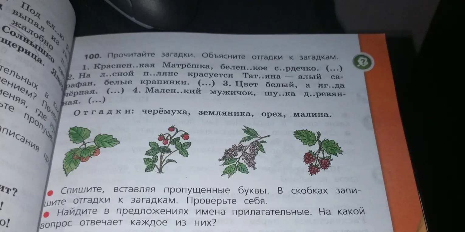 Прочитай загадки и объясни отгадки к загадкам.