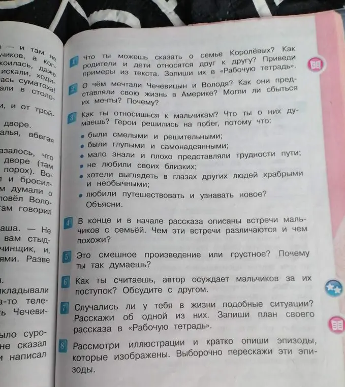 Что ты можешь сказать о семье Королёвых? О чём мечтали Чечевицын и Володя? Как ты относишься к мальчикам?