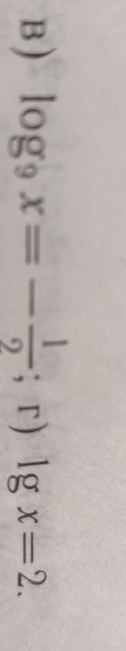 Реши логарифмическое уравнение: log base 9 of x = 1/2 + log base 9 of 2