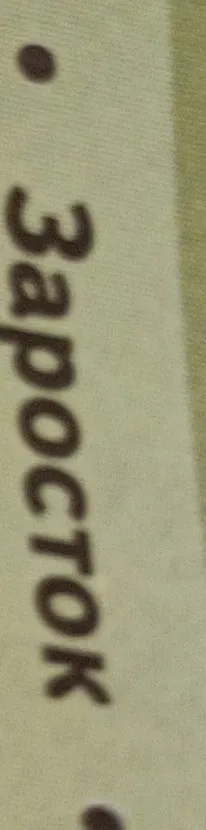 Расскажи, что такое заросток.