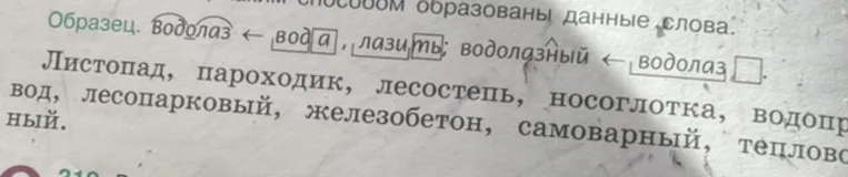 Определи каким способом образованы данные слова