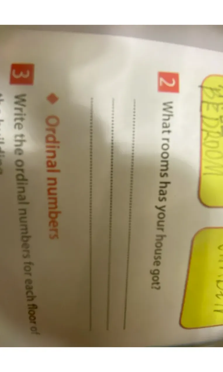 Ответь на вопрос 'What rooms has your house got?'