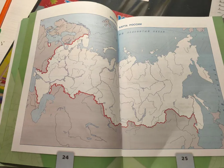 Подпишите на контурной карте крупнейшие равнины и горы нашей страны.