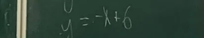 Постройте график функции y = -x + 6.