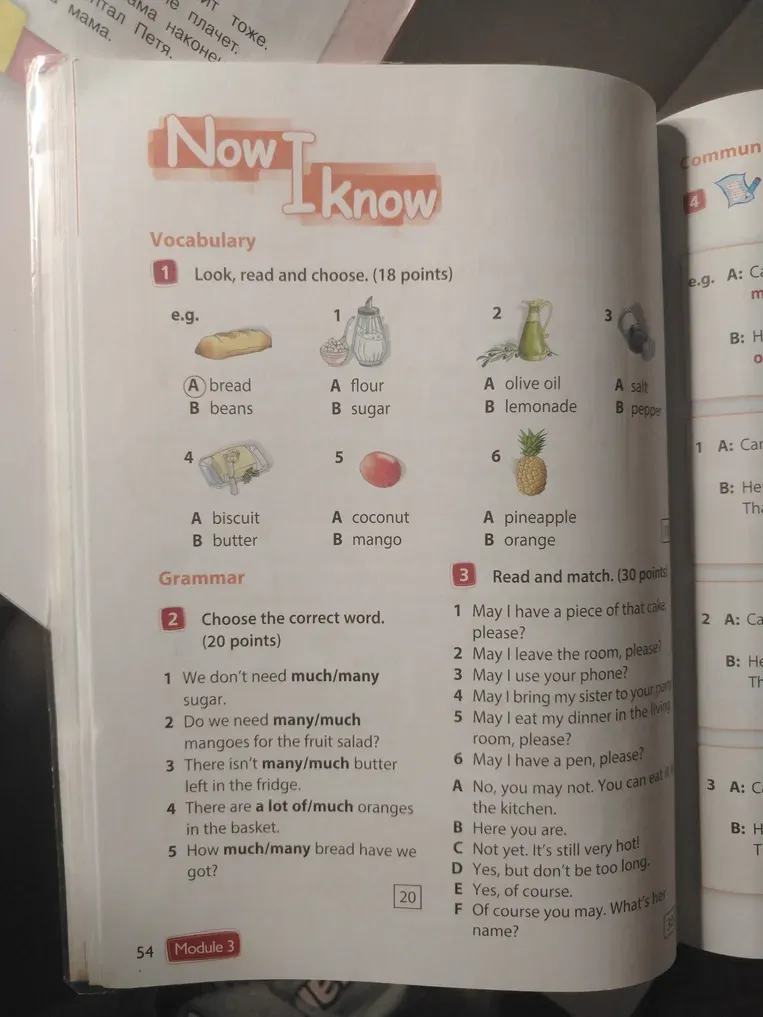 Look, read and choose.